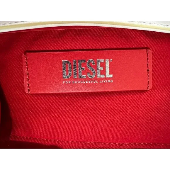 Diesel 1DR shoulder bag White Red Green Logo